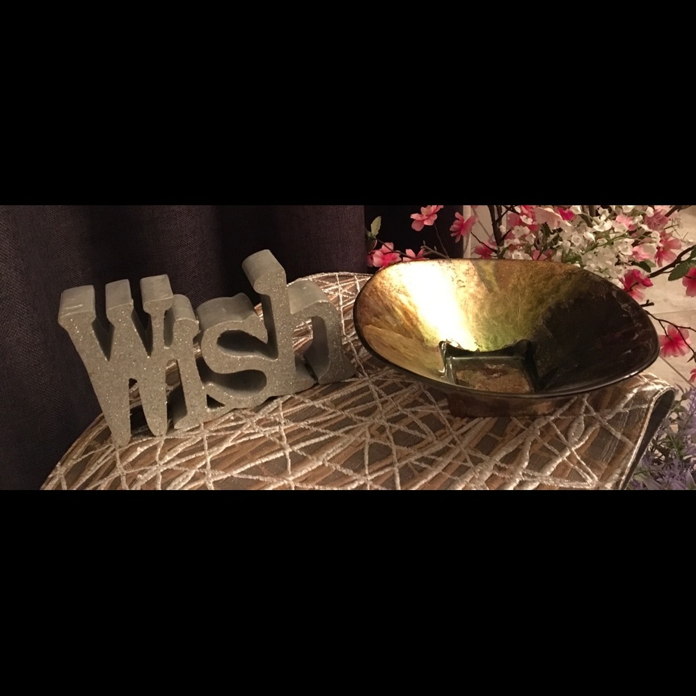 Italian Hand Decorated Fall Holiday Trinket Dish